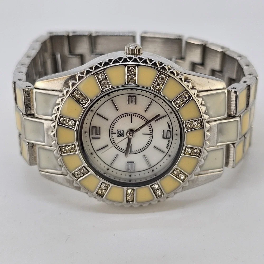 NYC Women's Watch 34MM MOP White Dial Multicolor Metal Bands 5.25